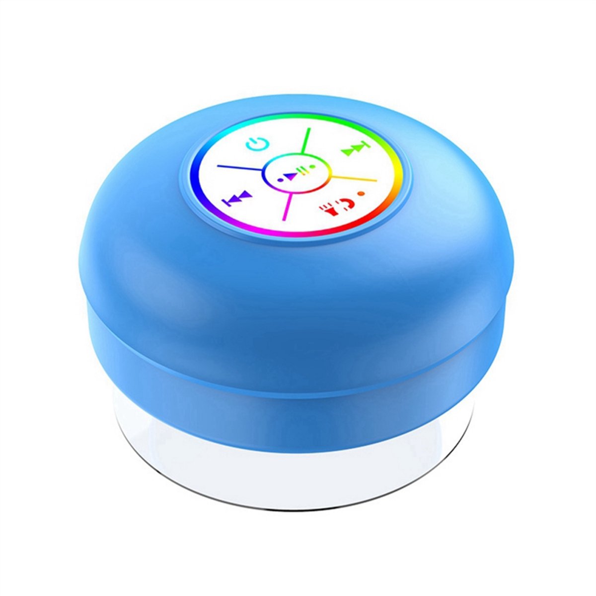 Heldere en kleurrijke LED Bluetooth-luidspreker, compacte blauwe luidspreker