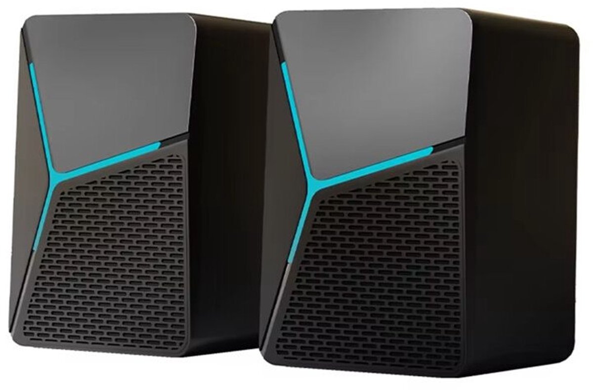 USB-voeding RGB-kleurenluidspreker Geschikt voor snoer, Geschikt voor gaming-pc's en laptops, Geschikt voor ingebouwde subwoofer.