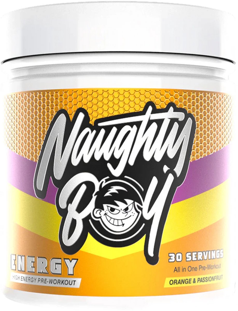 Naughty Boy Energy Pre-Workout - 30 servings - Orange & Passion Fruit