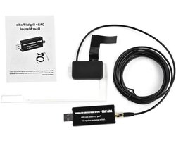 Digitale Antenne Adapter - FM naar DAB Converter - Auto Radio - Eenvoudige USB Installatie - 3 meter kabel - Zwart
