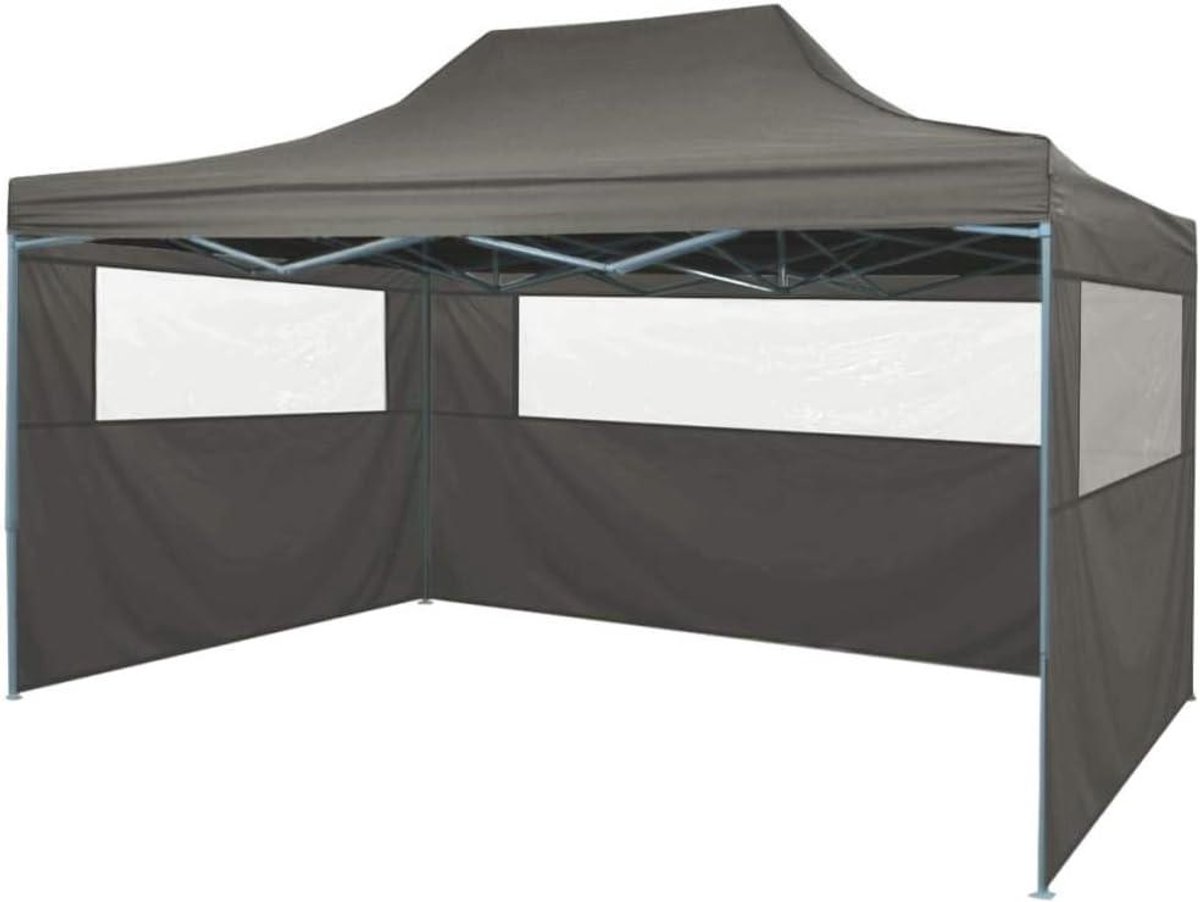 Vouwtent met 3 wanden - Partytent Paviljoen - Feest en Evenementen - UV- en Waterdicht Dak