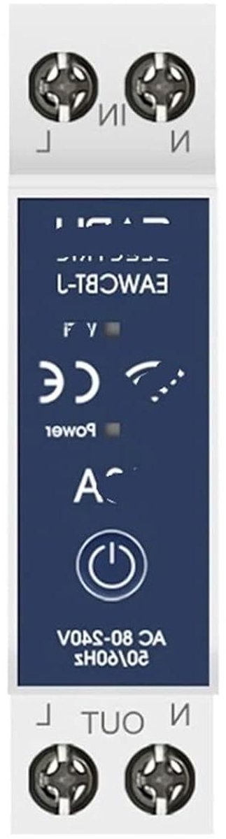 Schakelaar Timer - Energie Meter - Energie Bewaken - Magneto-hydraulisch - 63A - Grijs
