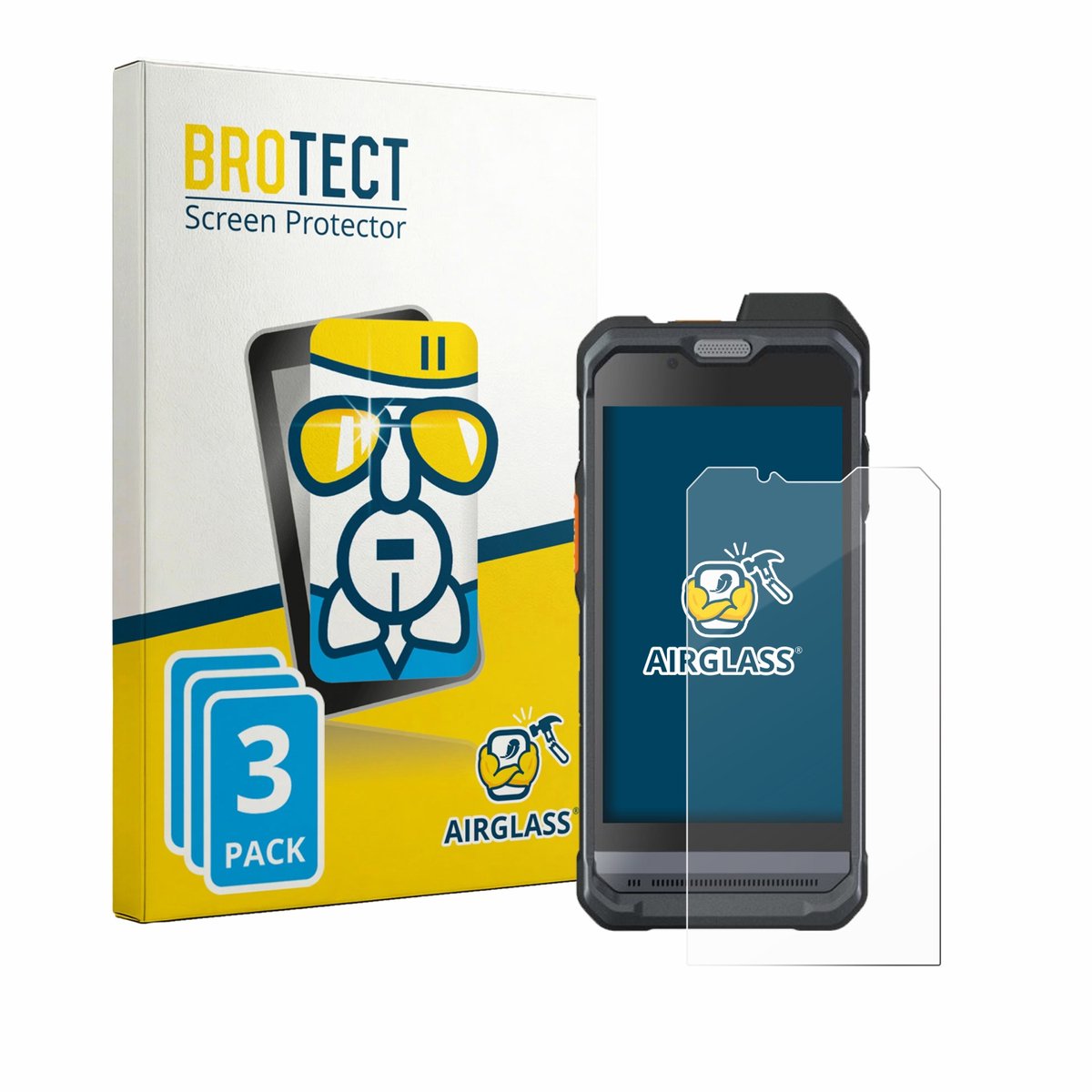 Screenprotector 3 Stuks voor Hytera PNC460 Beschermglas transparant