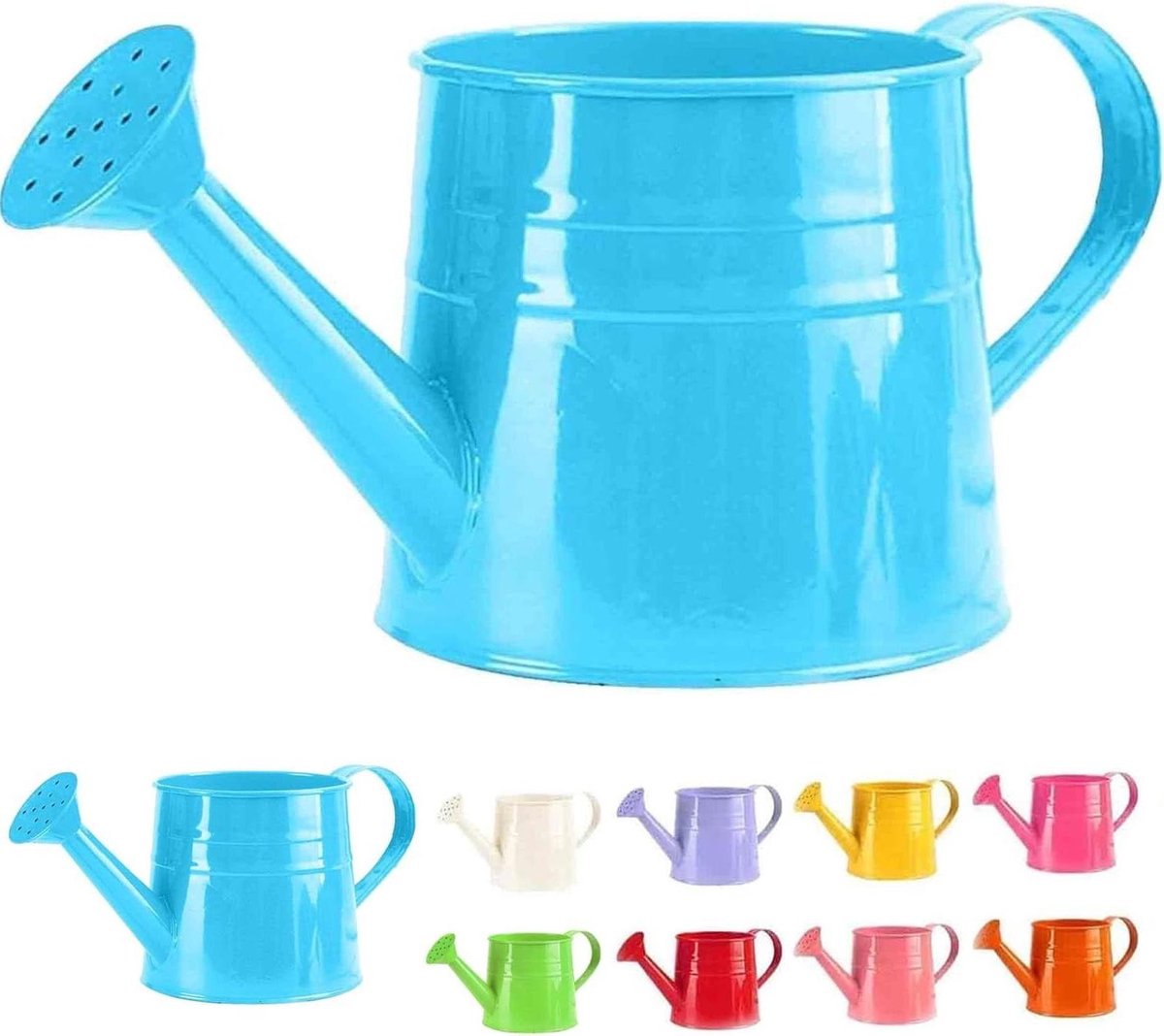 Metalen Gieter - Waterkoker Planten - Planten Verzorgen - Lange Uitloop - 1 Liter - Blauw