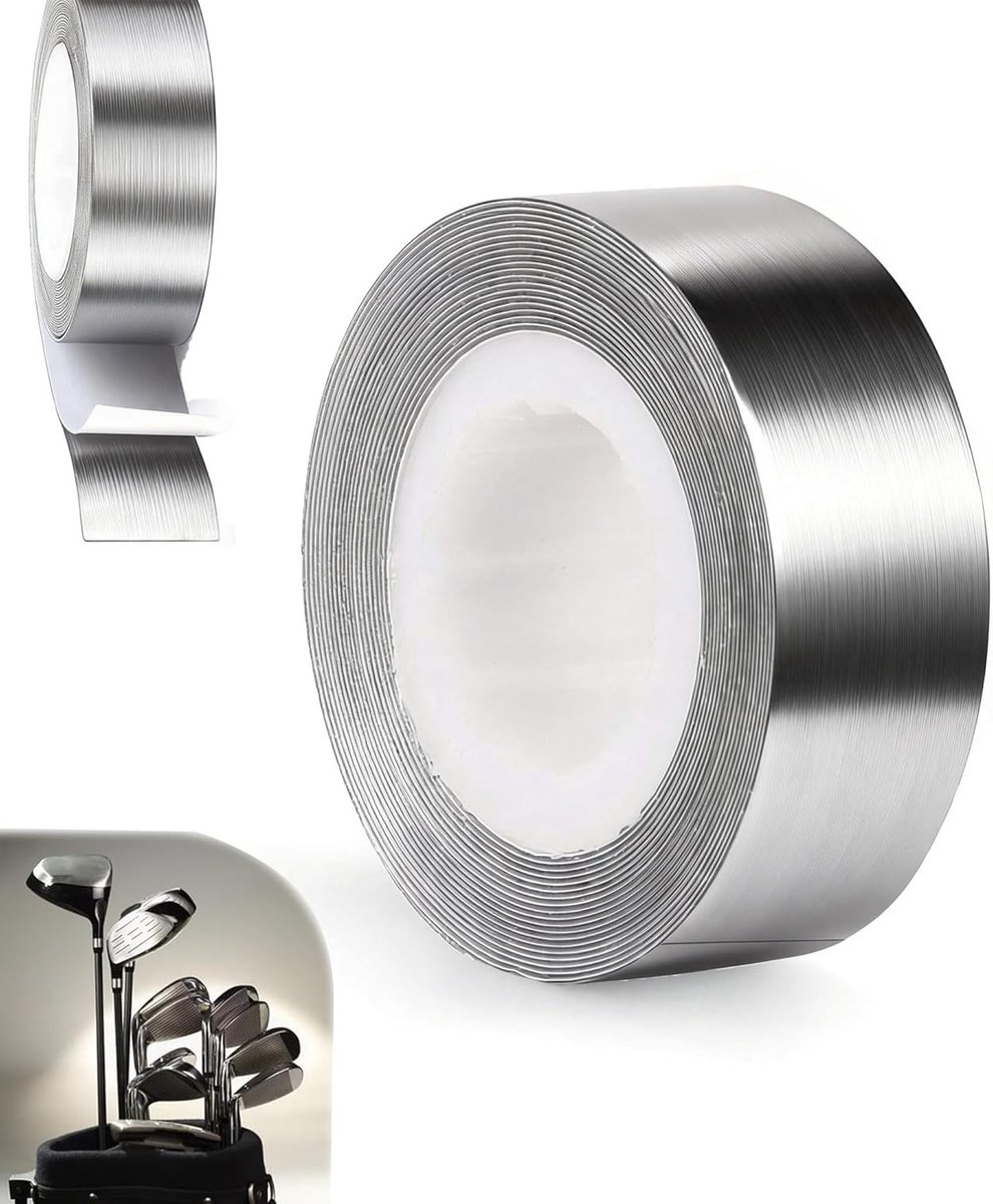 Lead Tape 1.2cm x 107cm - Flexibele Lood Tape voor Golfclubs, Vissershengels en Tennisrackets, Waterdicht en Snijdbaar