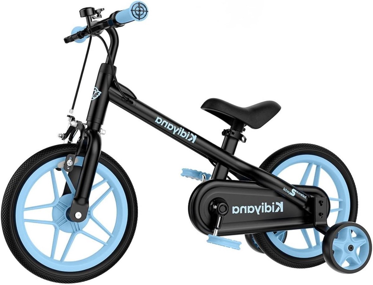 3-in-1 loopfiets - Kinderfiets balansfiets - Leren fietsen - Afneembare pedalen - 305 cm wielmaat - Blauw