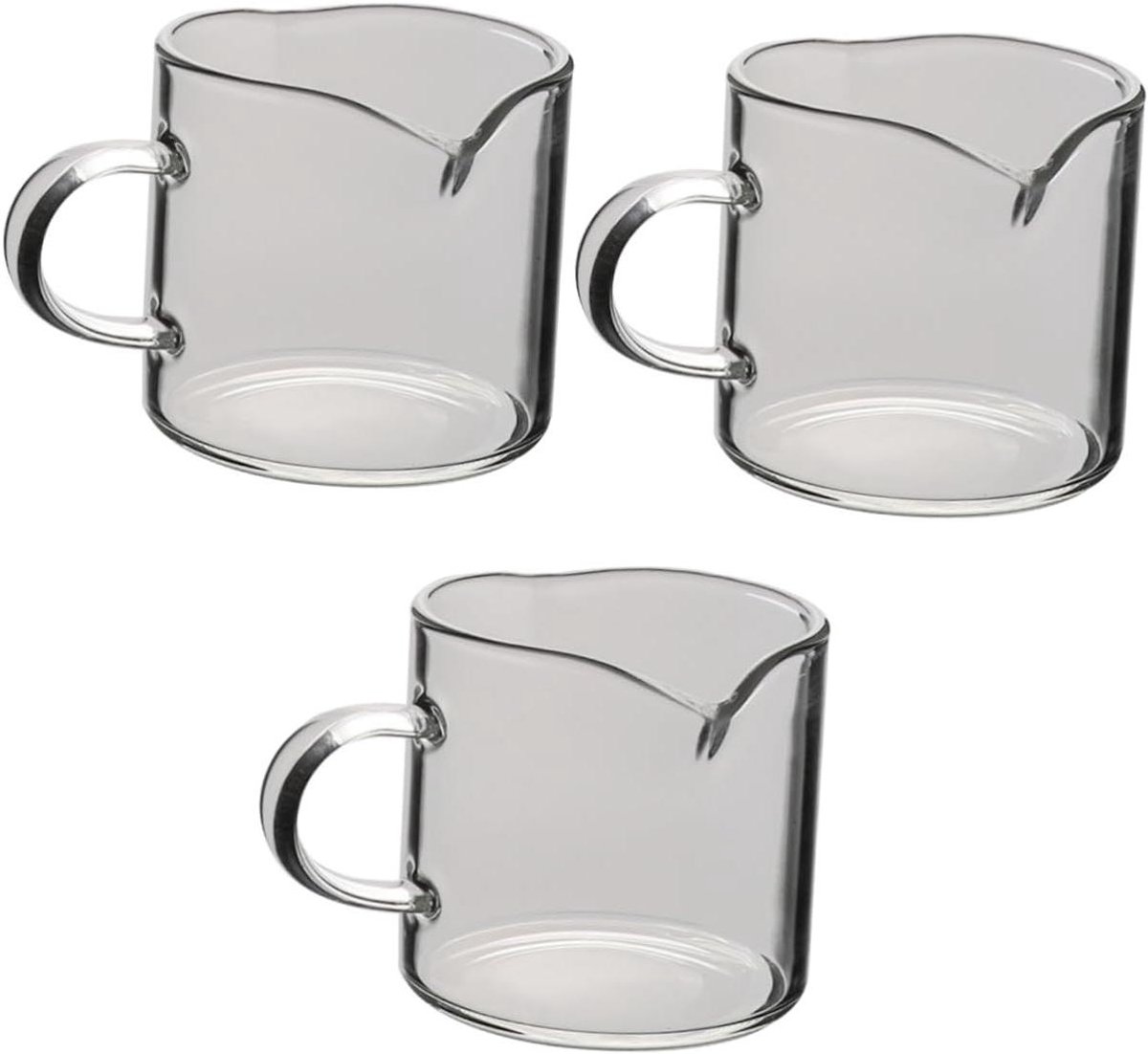 Glazen Melkopschuimer - Espresso Kan Melkopschuimer - Latte Art Maken - Dubbele Uitloop - 120 ml - Transparant