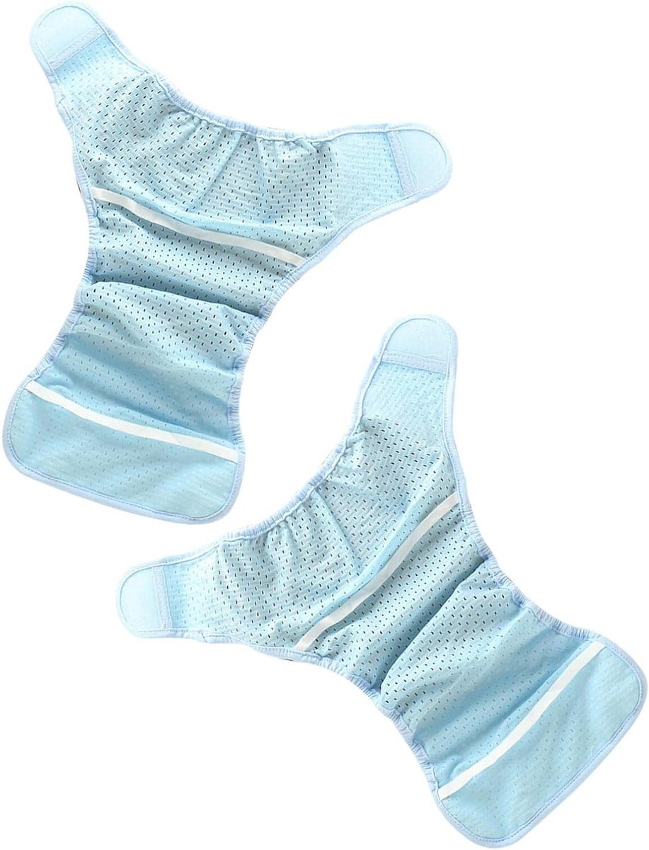 Luierbroekjes - Zwemluier Wasbare luier - Potty training - Ademend mesh design - 2 stuks - Hemelsblauw