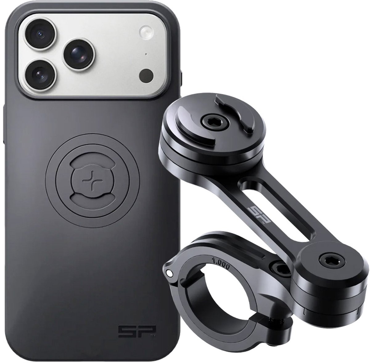 SP-Connect Moto Bundle - Geschikt voor iPhone 17 Pro Max - Motorhouder Bundel bestaande uit SP-Connect Phone Case en Moto Mount Pro