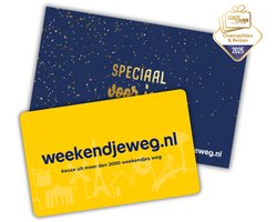 Weekendjeweg.nl Cadeau Card €25 - Speciaal voor jou verpakking - Vaderdag Cadeau