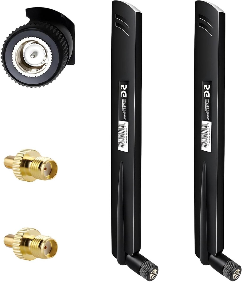 5G LTE Antenne - Signaalversterker - Netwerk Stabiliseren - 18DBI Signaalwinst - 2 Stuks - Zwart