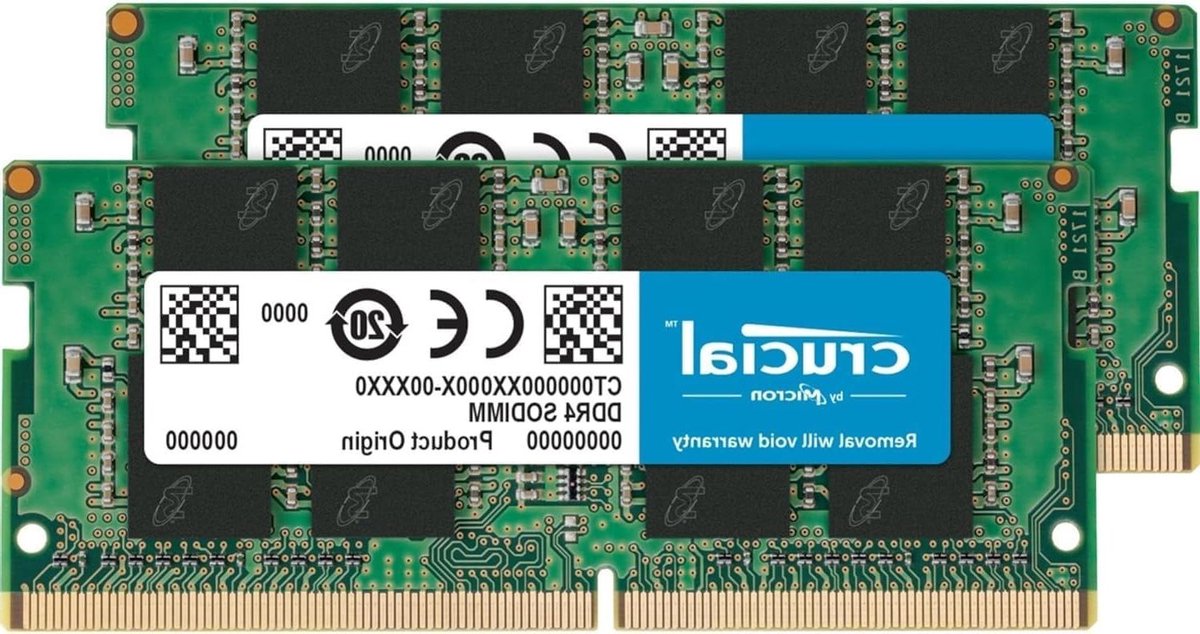 Laptop Geheugenkit - Werkgeheugen Kit - Snellere Prestaties - DDR4 Technologie - 32 GB - Zwart