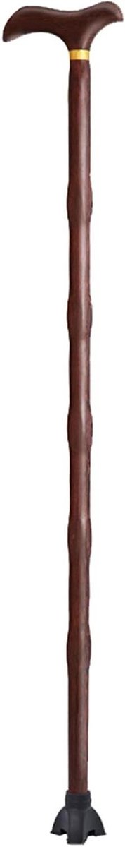 Wandelstok Hout - Mobiliteitssteun - Veilig Lopen - Ergonomische Grip - 85cm - Houtkleur