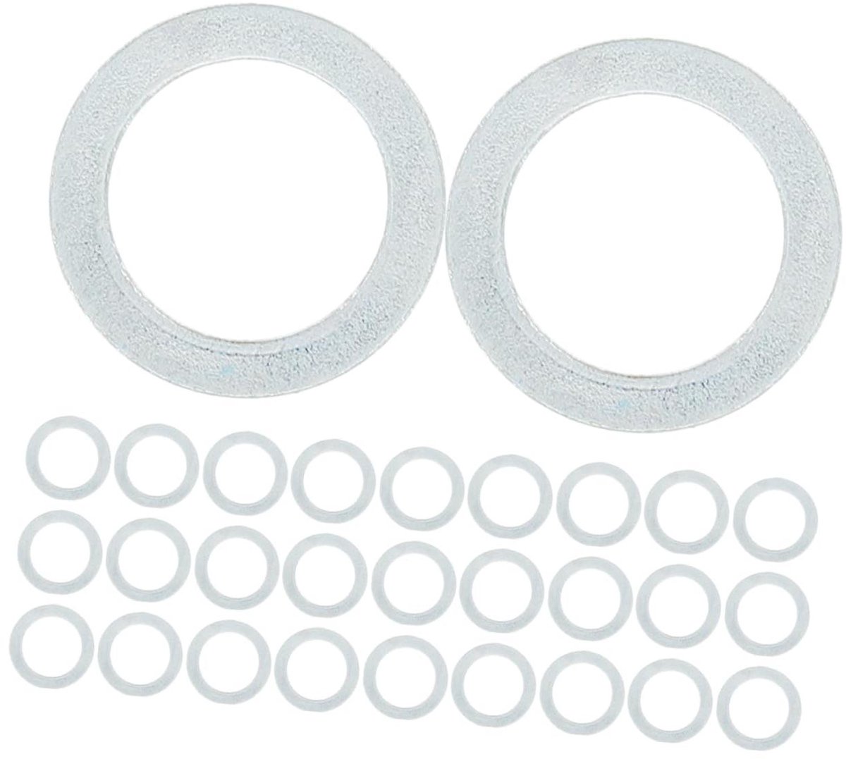 Spacer en Washer Kit Reparatiedelen Skateboard Onderhoud Aluminiumlegering 200 stuks