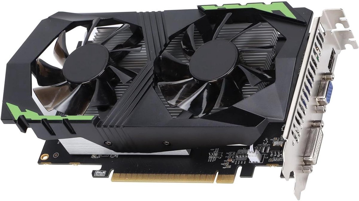 Grafische Kaart - Video kaart - Desktop Gebruik - Stil en Efficiënt - 4 GB DDR5 - Zwart