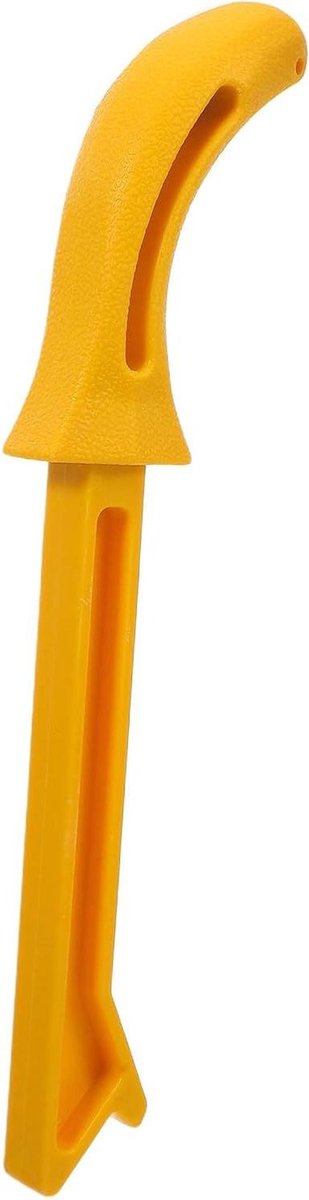 Duwstok Houtbewerking - Veiligheidshulpmiddel Werkplaats - Veilig Zagen - Ergonomische Handgreep - 27 cm Lengte - Geel