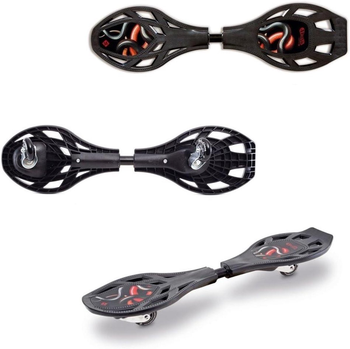 Waveboard LX Snakeboard Casterboard Surf Asfalt Bewegingssysteem Torsiestang 86 cm