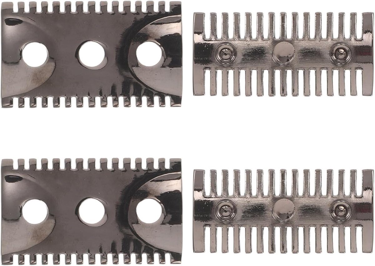 Scheermes Opzetstuk - Vervangende Kop - Glad Scheren - Open Kam Technologie - 2 Stuks - Metaal