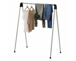 Wasrek inklapbaar - 122x123,5x49 cm - rvs - staand
