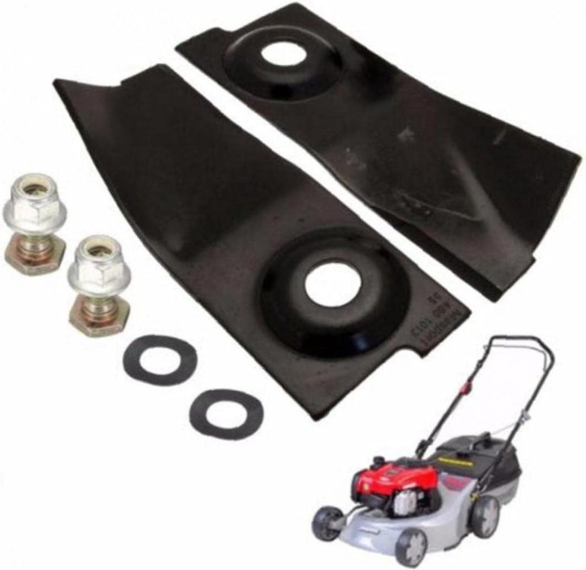 Grasmaaier Messen - Reserveonderdelen Gazon - Gazon Onderhoud - Hoge Hardheid Metaal - 125x45mm - Zwart