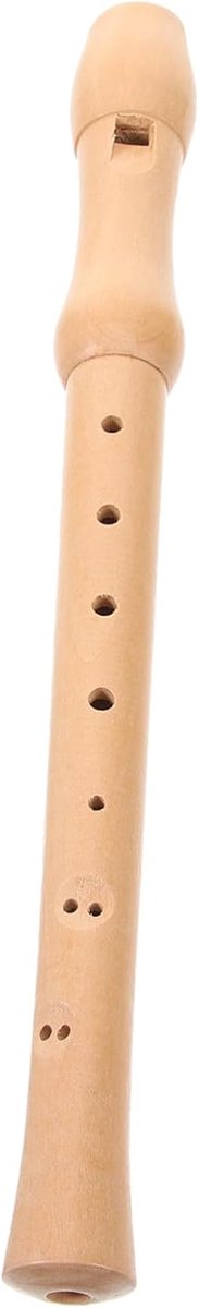 Houten Blokfluit - Sopraan Recorder - Muziek Leren - 8-Gats Ontwerp - 329 x 9 x 3 cm - Zoals Getoond