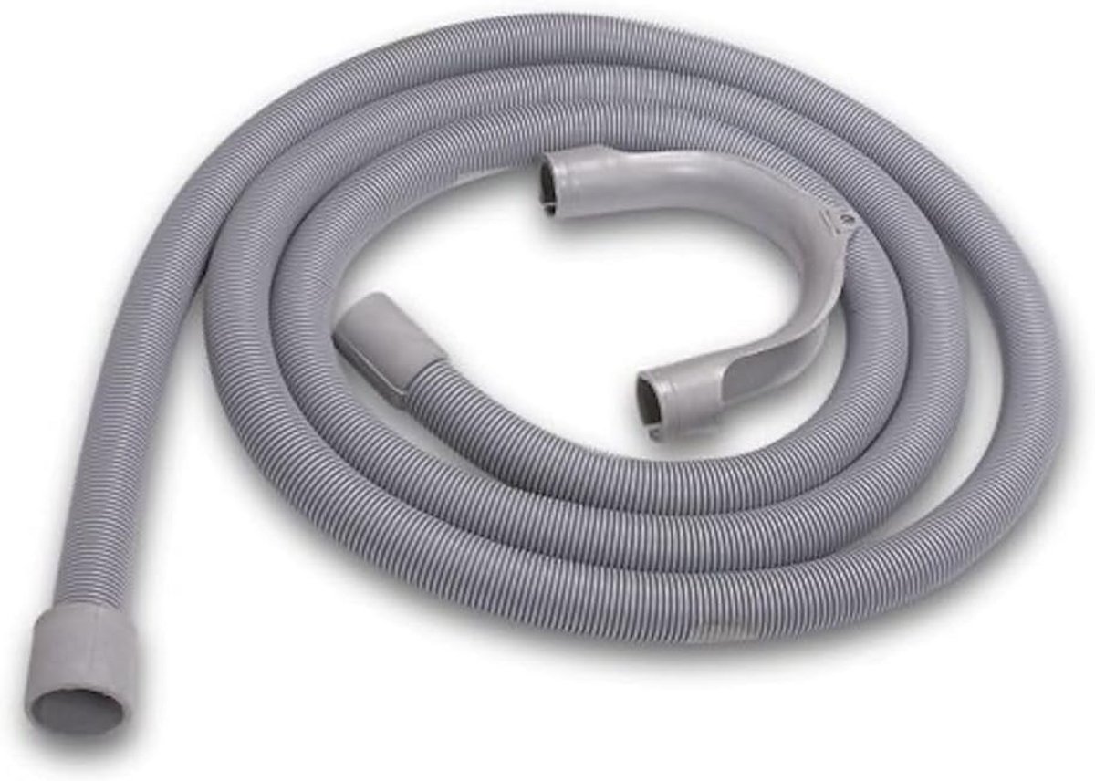 Universele Afvoerslang voor Wasmachine - 1,5 Meter Grijs/Wit