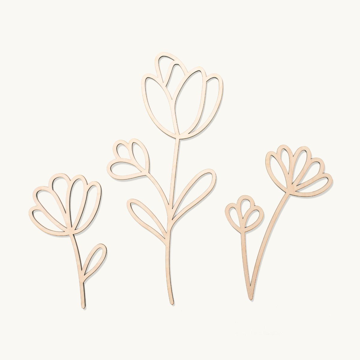 Tussen de bloemen | Wanddecoratie | Bij - trio | 25x25