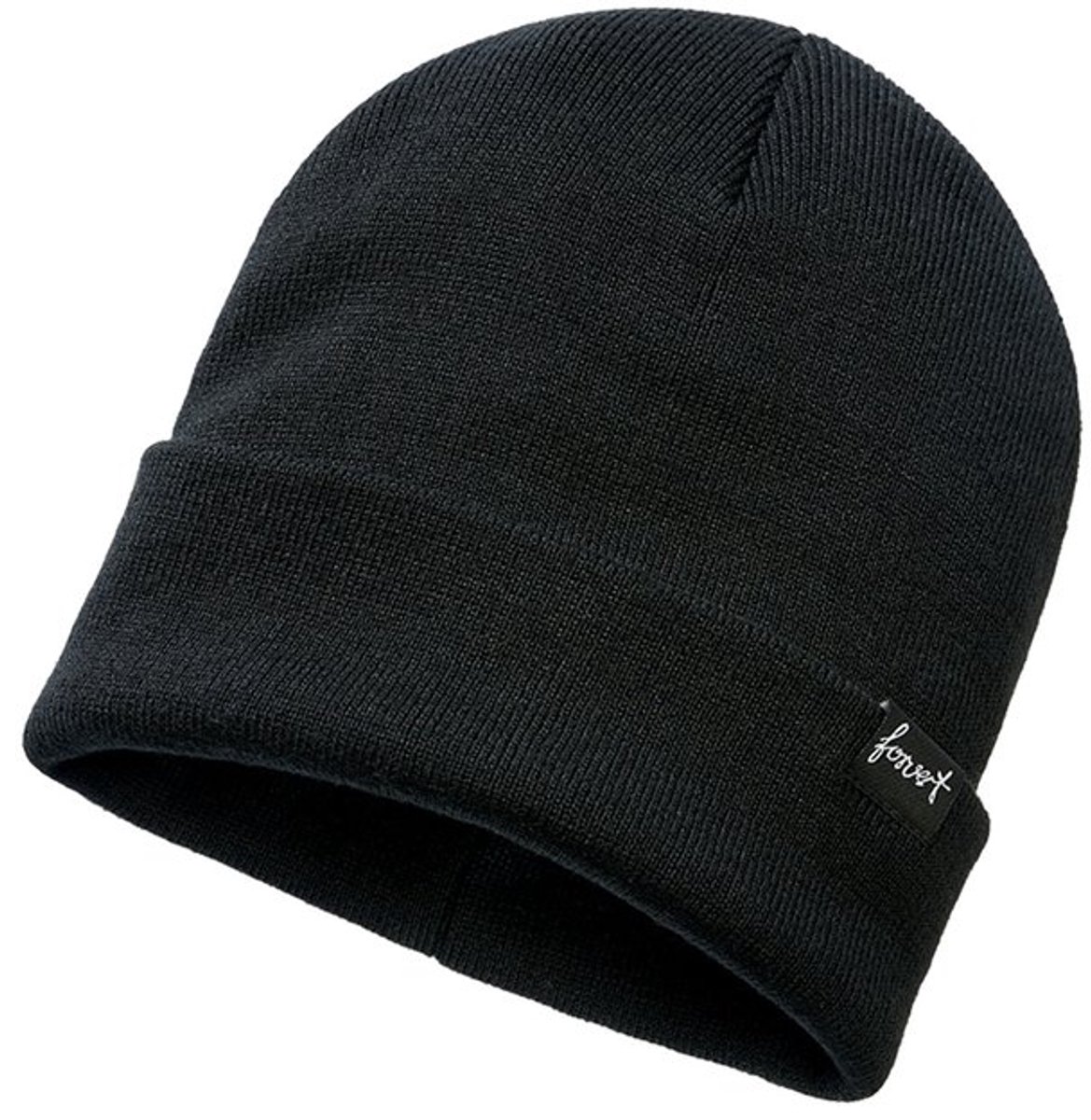 FORVERT - Maverick Rib Beanie Muts - Zwart