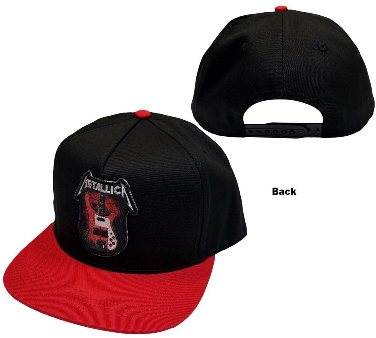 Metallica - Cliff 'Em All Bass Snapback Pet - Zwart/Rood