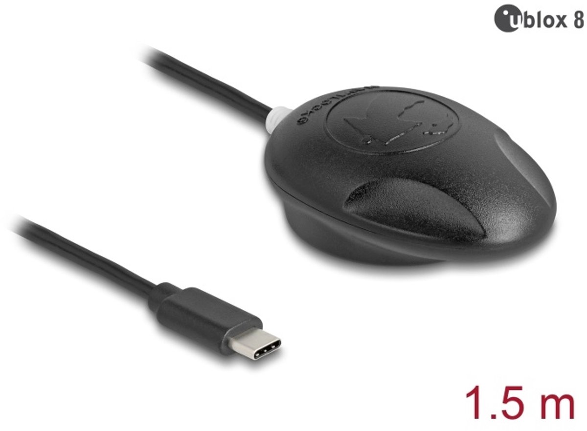 Navilock NL-802UC EVA-M8Q USB 2.0 Type-C™ Multi GNSS Receiver u-blox 8 1.5 m