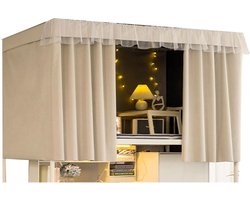 Stapelbed Gordijn - Bedhemel - Privacy Creëren - Verduisterend Effect - 1.2M Hoogte - Apricot