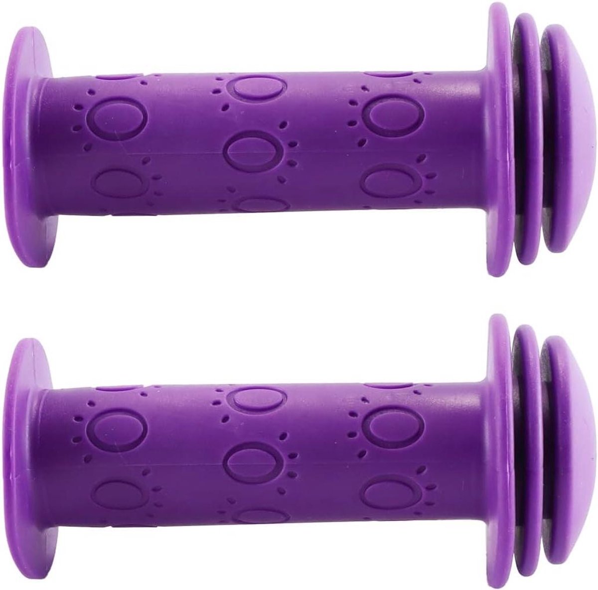 Fietsgrepen 2 stuks - Antislip handvatten - Veilige rit - Schokabsorberend ontwerp - 105 mm lengte - Paars