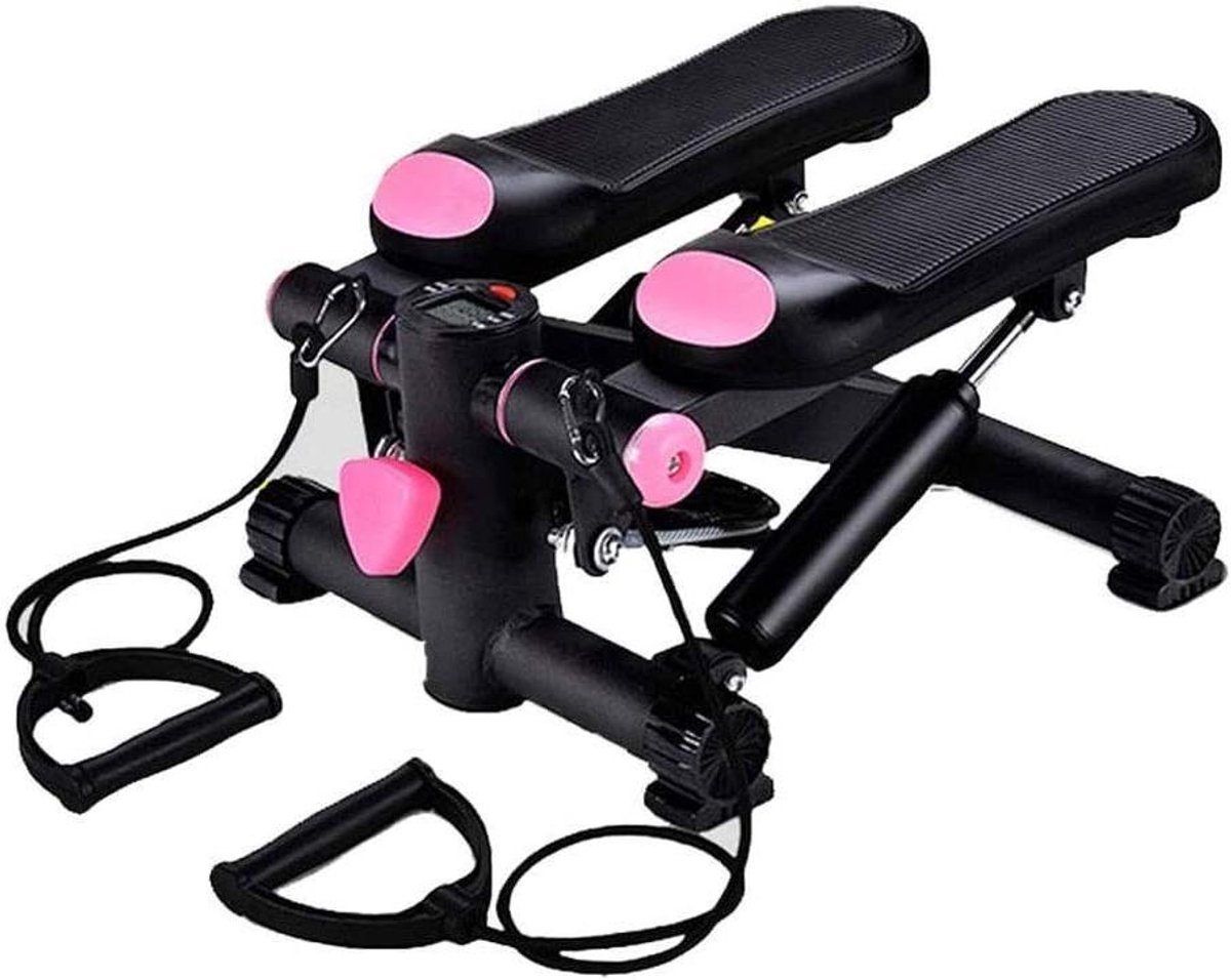 Mini Stepper Trainer - Hometrainer Compact - Cardio Training - Verstelbare Weerstand - 34x32x19 cm - Zwart