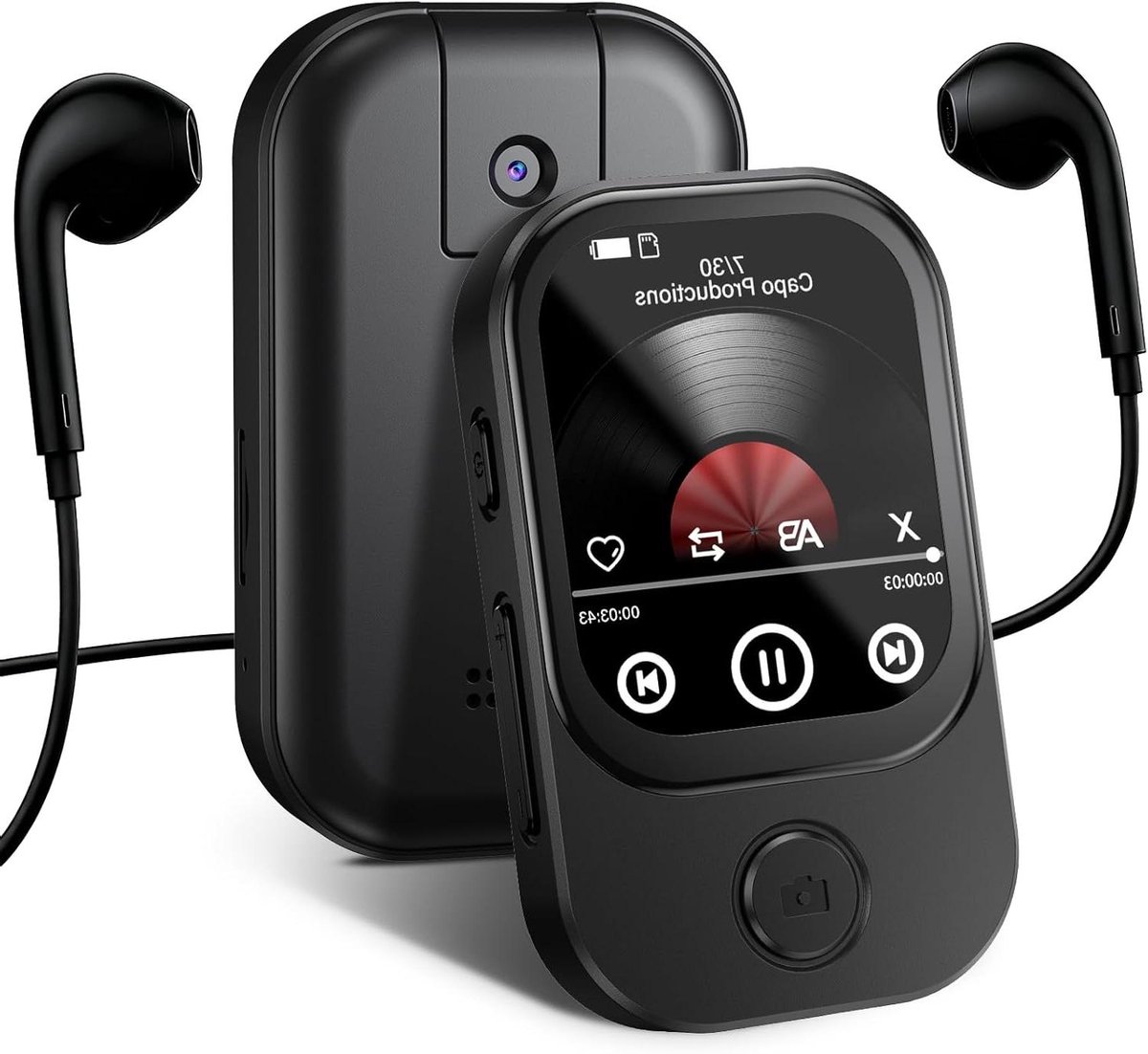 MP3-speler - Muziekspeler - Muziek Luisteren - Ingebouwde Camera - 64 GB - Zwart