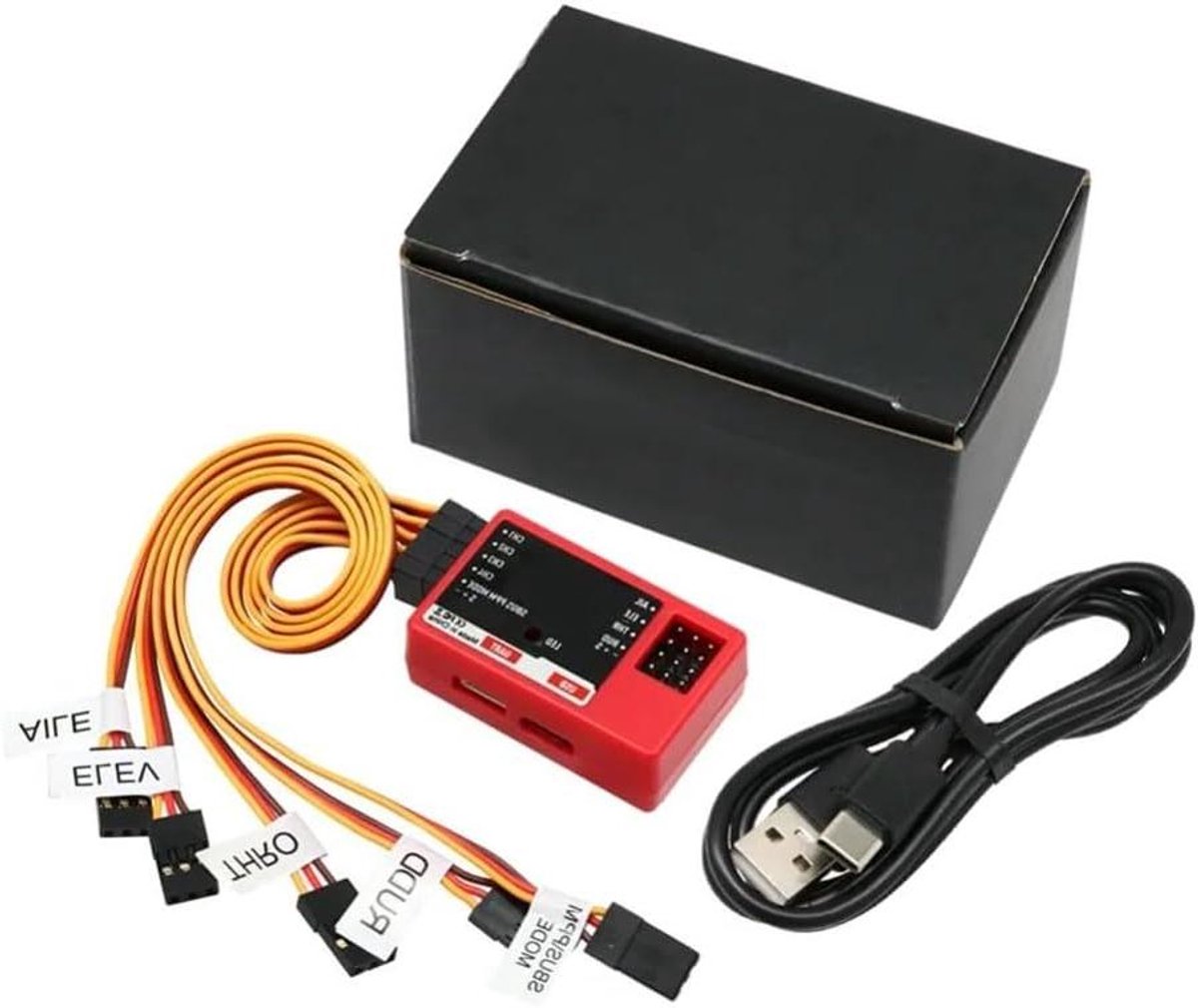 Flight Controller Gyroscoop - Stabilisatiesysteem Vliegtuig - Veilig Vliegen Oefenen - Zelfnivellerend Stabilisatie - 43x27x15 mm - Zwart