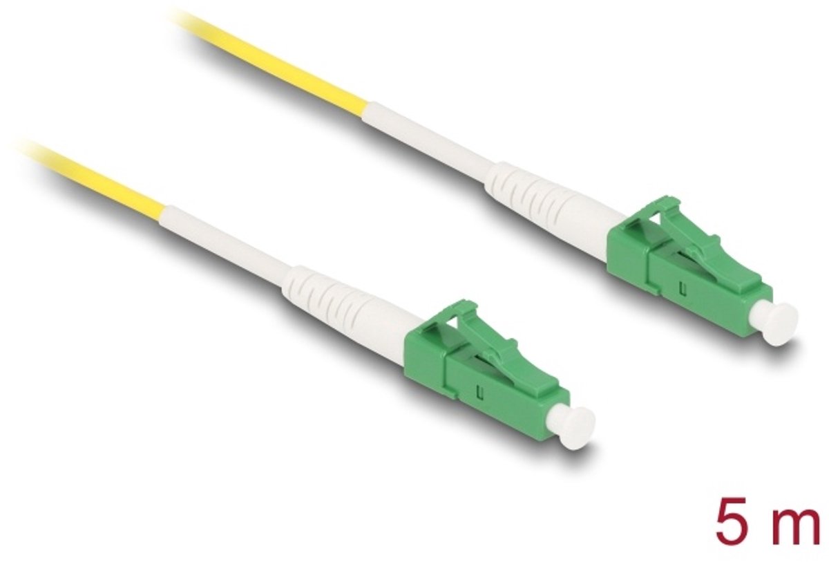 Cable Optical Fibre LC-APC to LC-APC Simplex Singlemode OS2 5 m