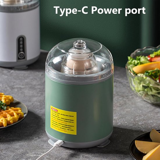 Elektrische eiermixer - Eierkoker maker - Snel eieren mixen - Automatische homogenisatie - 15W Vermogen - Wit — afbeelding 3