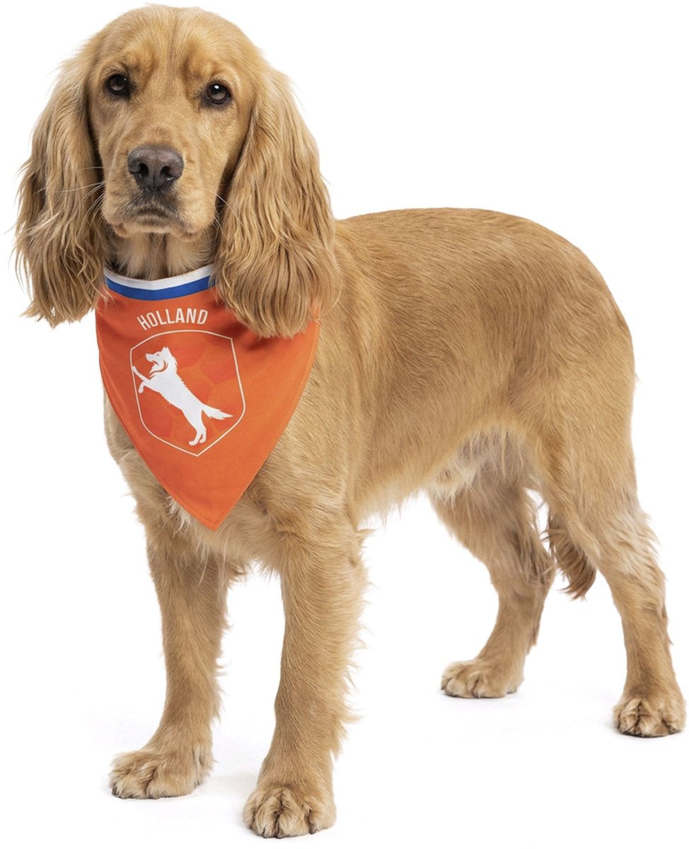 WK 2026 Oranje Bandana Hond M - Honden kleding - Dieren kostuum - WK Nederland