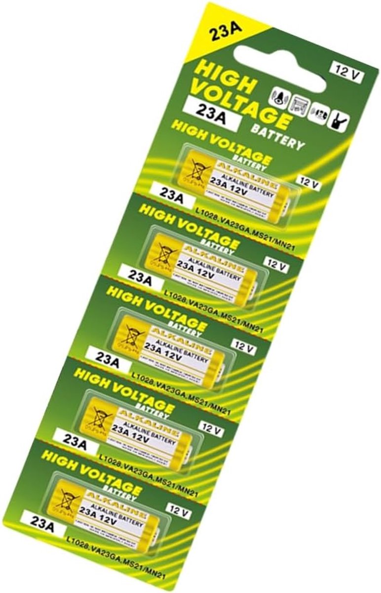 Alkaline Batterijen - Droge Cel - Afstandsbediening - Hoge Capaciteit - 12V