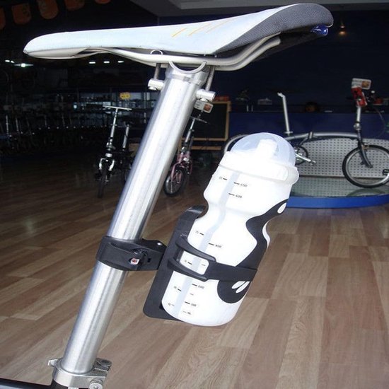 Fiets Bidonhouder - Fleshouder Fiets - Hydratatie Onderweg - 360 Graden Draaibaar - 4.2cm Diameter - Zwart — afbeelding 3