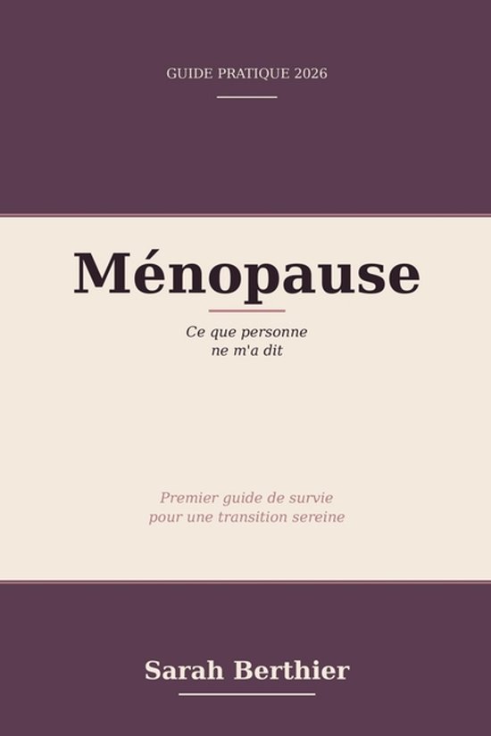 Ménopause sans angoisse - cover