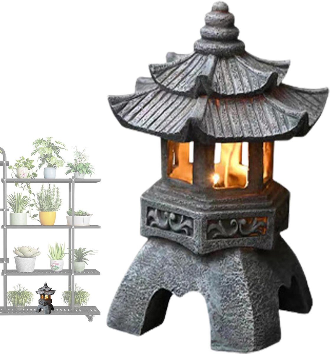 Sfeervolle Chinese Lamp - Oosterse Lantaarn - Tuin Lantaarn Zonne-energie - Solar - Voor Buiten - Weerbestendig - Automatisch Opladen — cadeau in Wonen & Interieur - foto 8