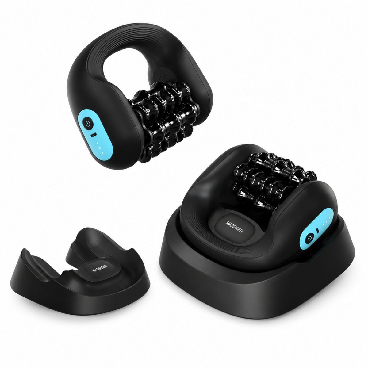 Filterly Elektrisch Spiermassageapparaat met Massage Roller – Diepe Percussiemassage – 3 Intensiteitsniveaus – Spierontspanning & Pijnverlichting – Bevordert Doorbloeding – Tegen Spierknopen – Stil en Krachtig – Voor Sportherstel – Draadloos
