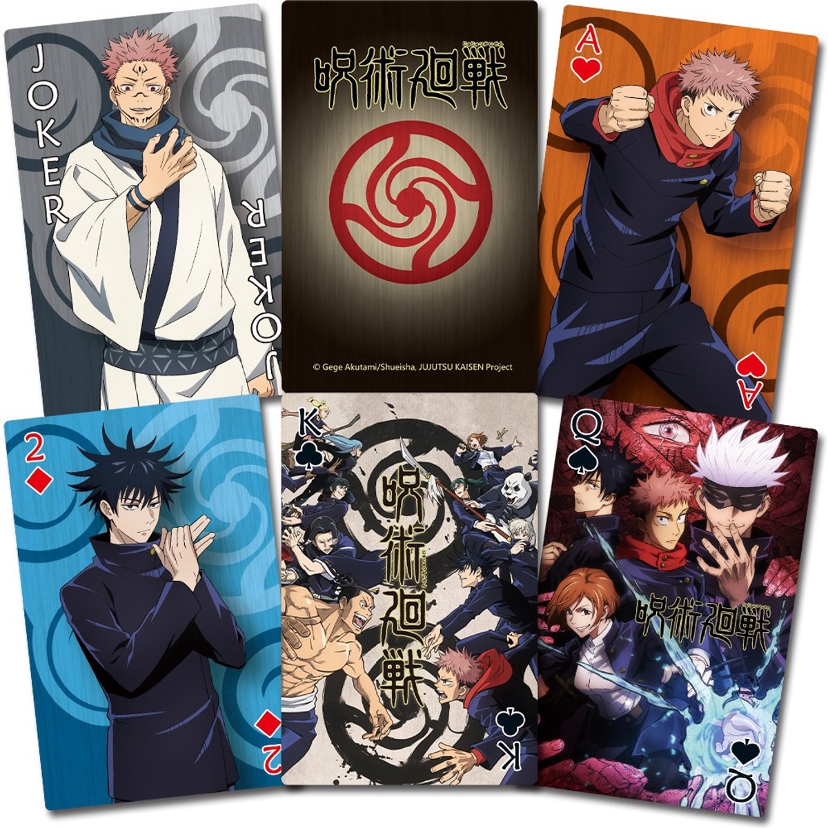Jujutsu Kaisen Anime Group Playing Cards