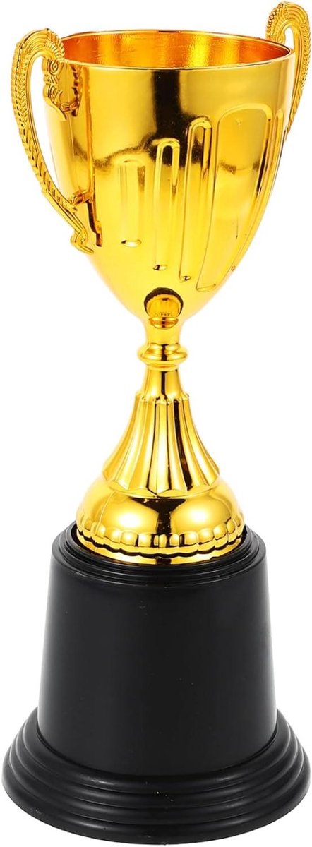Gouden Beker - Award Bekers - Wedstrijd Prijzen - Stijlvol Ontwerp - 21.5 cm Hoog - Goud