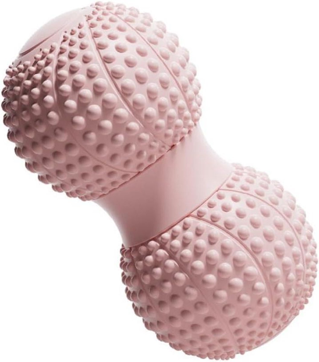 Massagebal Pinda - Spierontspanning Massage - Gerichte Spierpijn Verlichten - Dubbele Bal Ontwerp - 13 cm Lengte - Roze