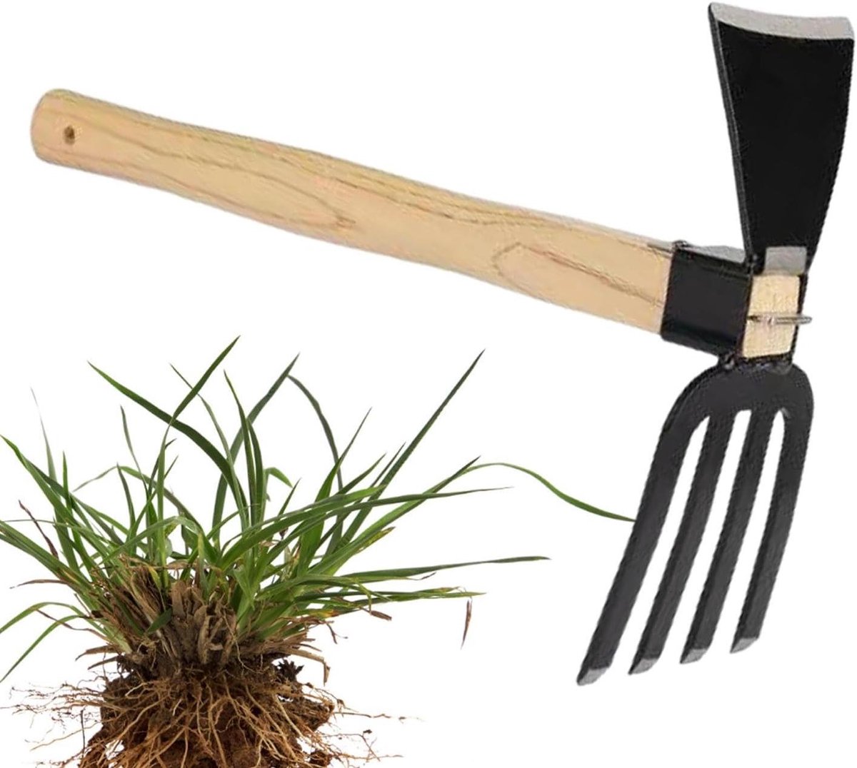 Tuinhak Handmatig - Tuinwerktuig - Onkruid Verwijderen - Versterkt Koolstofstaal - 27 x 13 cm - Niet gespecificeerd