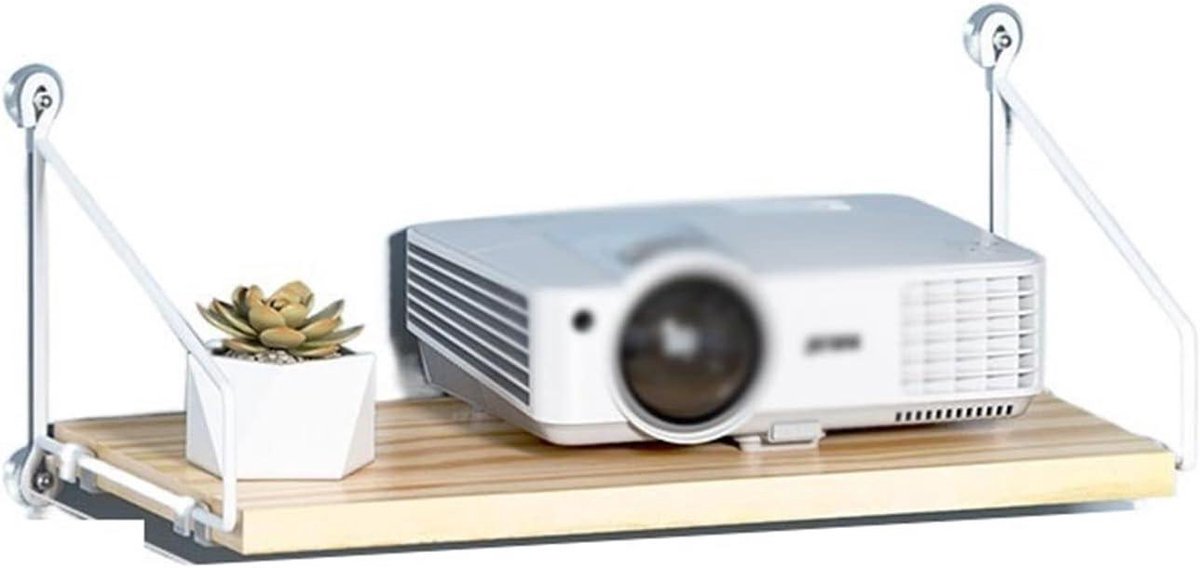 Projector Beugel - Projector Rek - Thuisbioscoop Inrichting - Zonder Boren - Zwaar Belastbaar - Rood