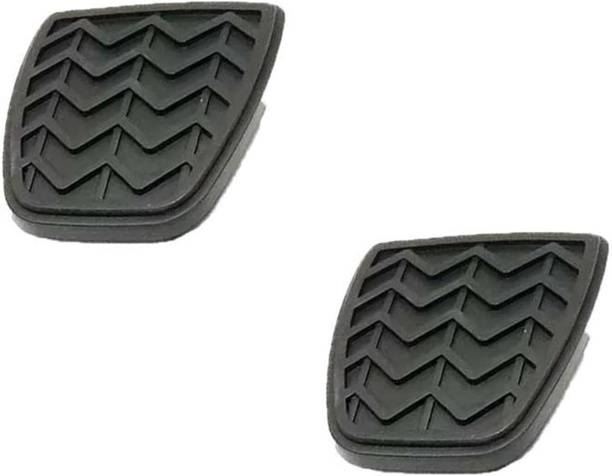 Pedaalhoezen Set - Rem Koppeling - Verbeterde Grip - Roestvrij Staal Rubber - 2 Stuks - Zilver