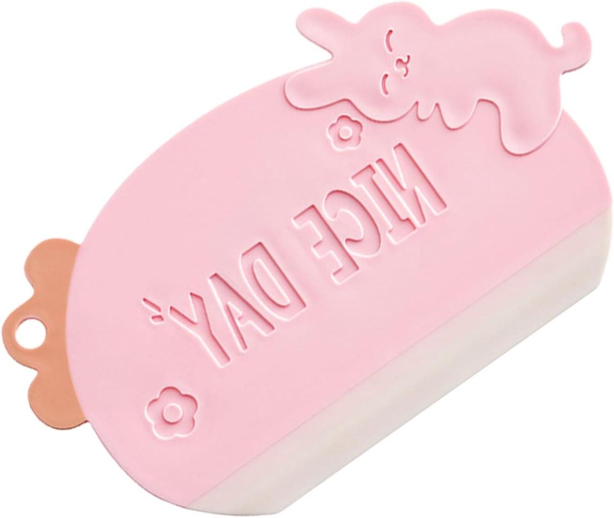 Spoeltrekker Raamschraper - Waterwisser Schraper - Badkamer Schoonmaken - Lichtgewicht Stabiel - 17x10 cm - Rosé